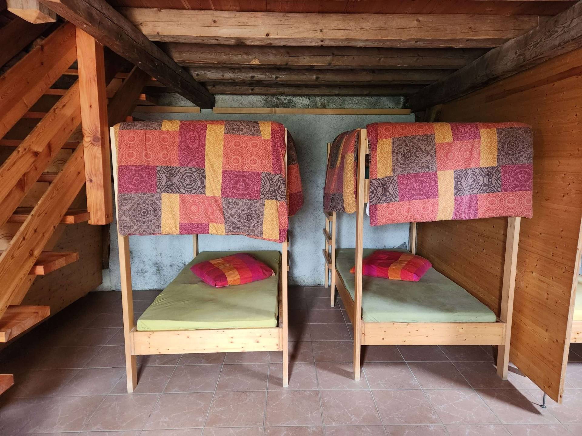 bunk beds at alpage de la peule