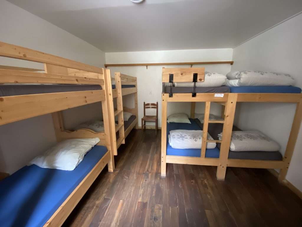 dormitory at auberge de la nova