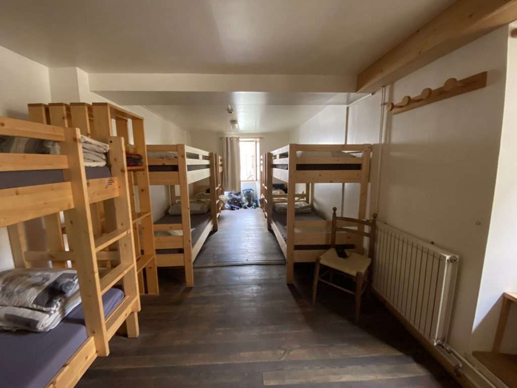 bunk beds at auberge de la nova