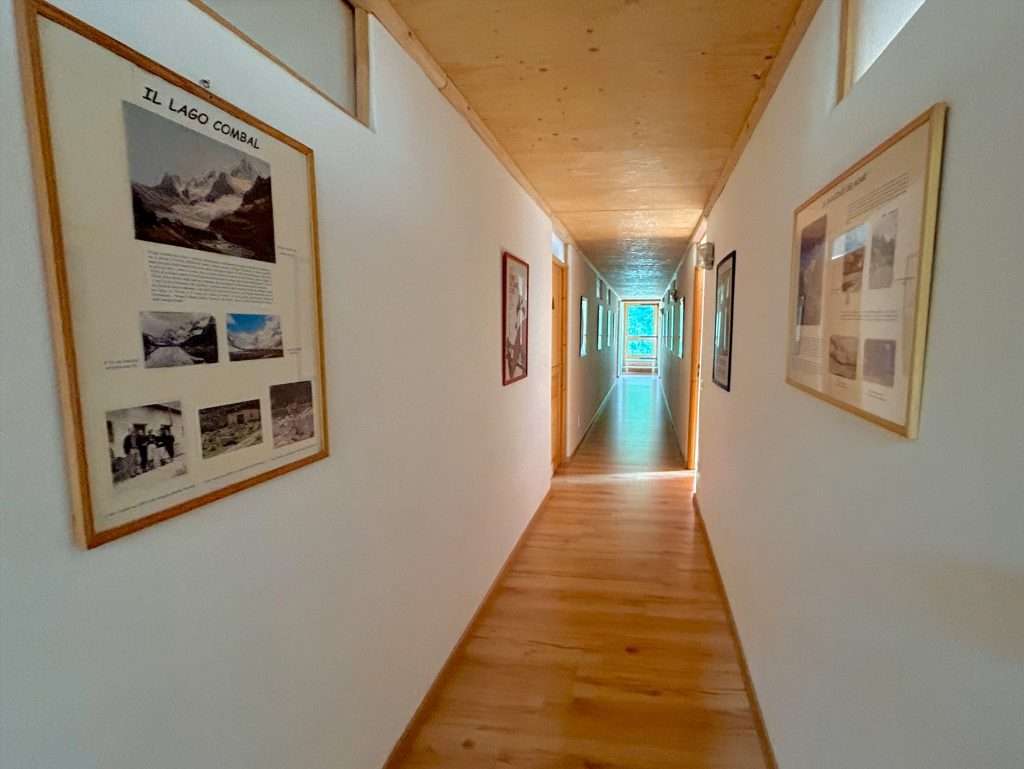 Interior hallway leading to rooms.