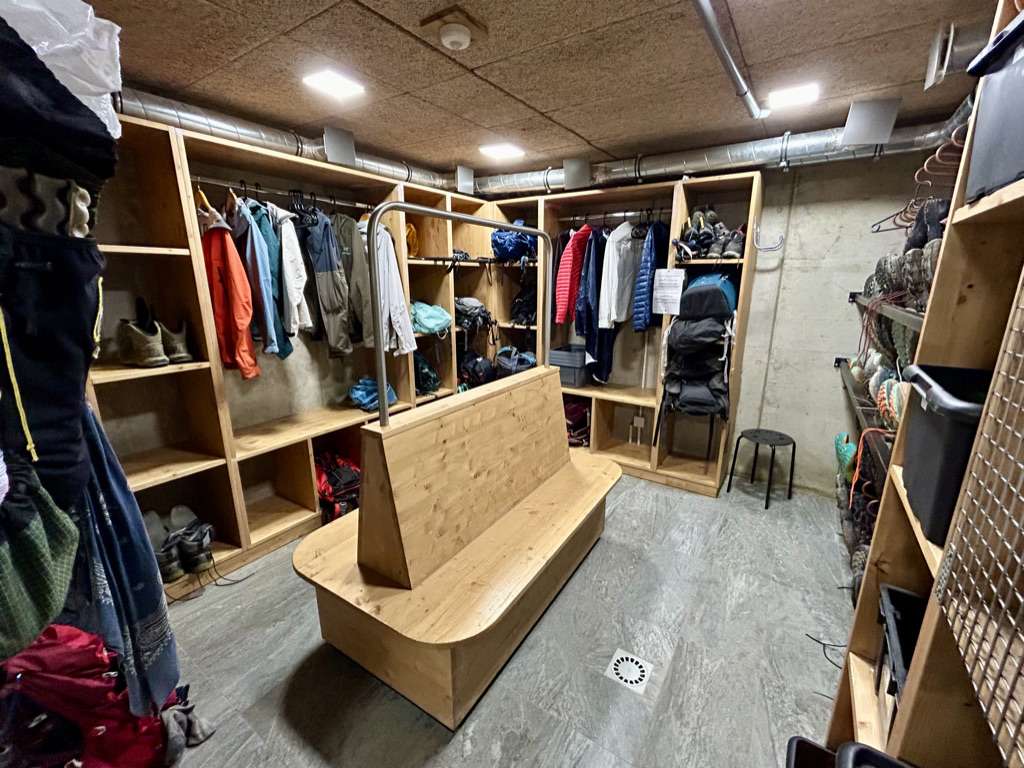 Gear storage area