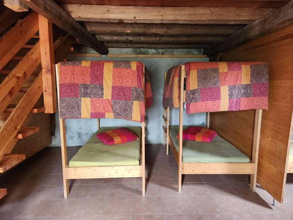 bunk beds at alpage de la peule