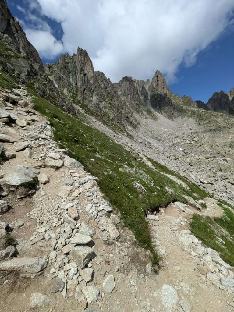 steep switchbacks.