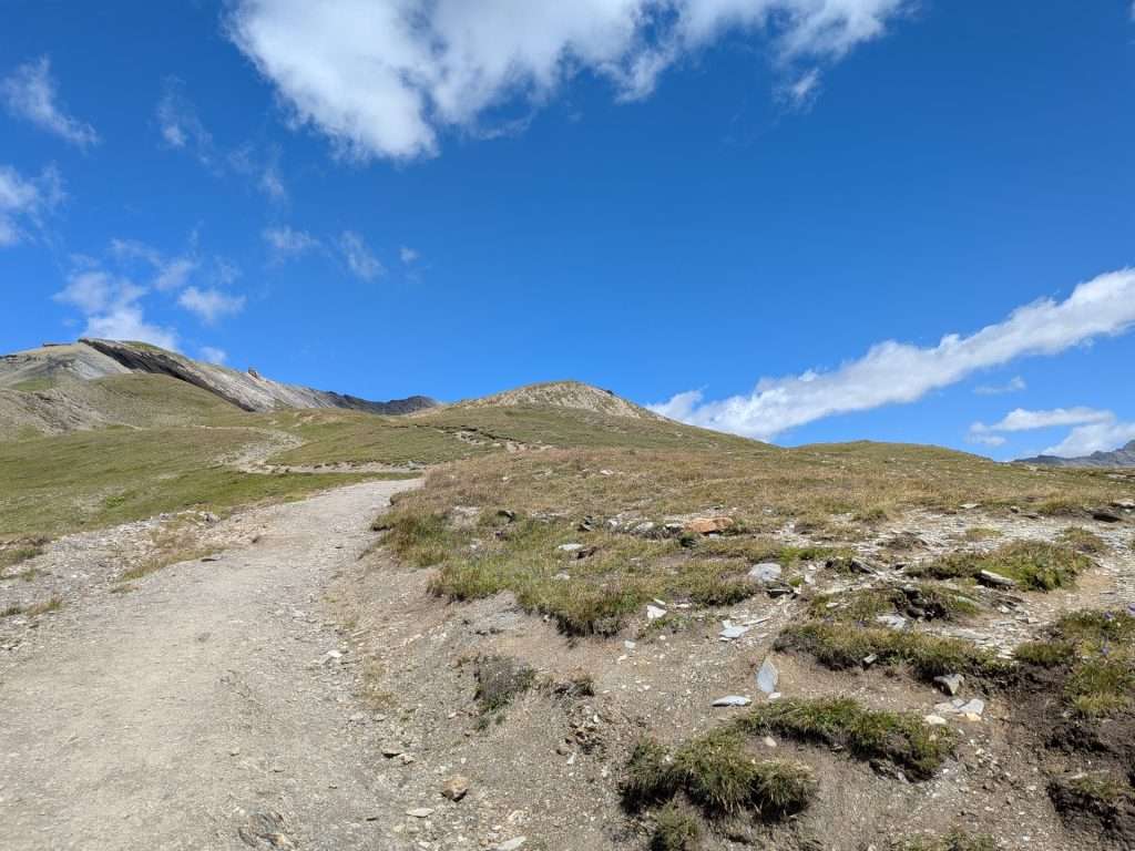 Start of the Col des Fours route.