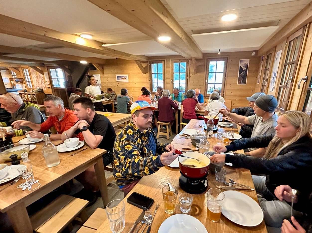 Dinner at Refuge des Prés